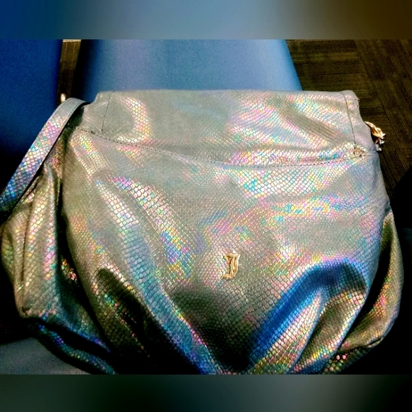 Silver Iradescent Juicy Couture Crossbody Purse - Picture 2 of 3